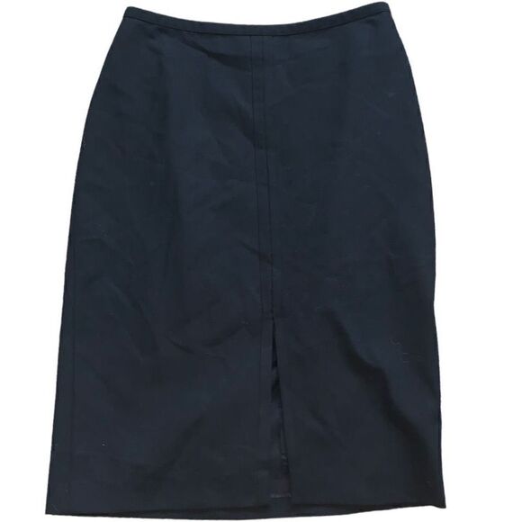 🐿️ BCBG MaxAzria Black Wool Blend Pencil Skirt Size 0 - Picture 1 of 3